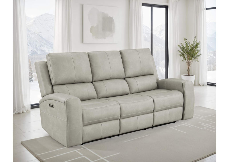 603434PPP Brickston Triple Power Reclining Sofa Grey
