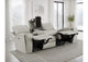 603434PPP Brickston Triple Power Reclining Sofa Grey