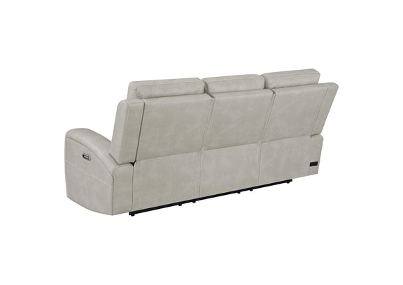 603434PPP Brickston Triple Power Reclining Sofa Grey
