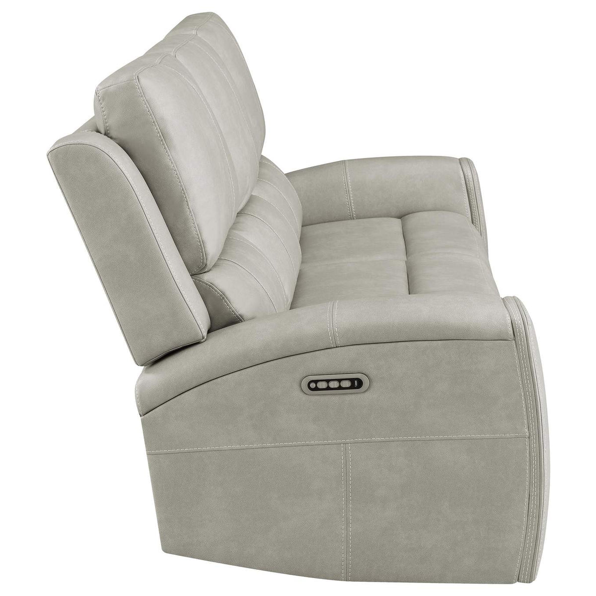 603434PPP Brickston Triple Power Reclining Sofa Grey