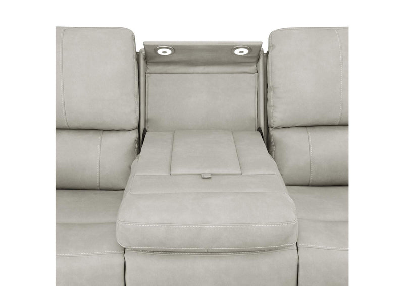 603434PPP Brickston Triple Power Reclining Sofa Grey