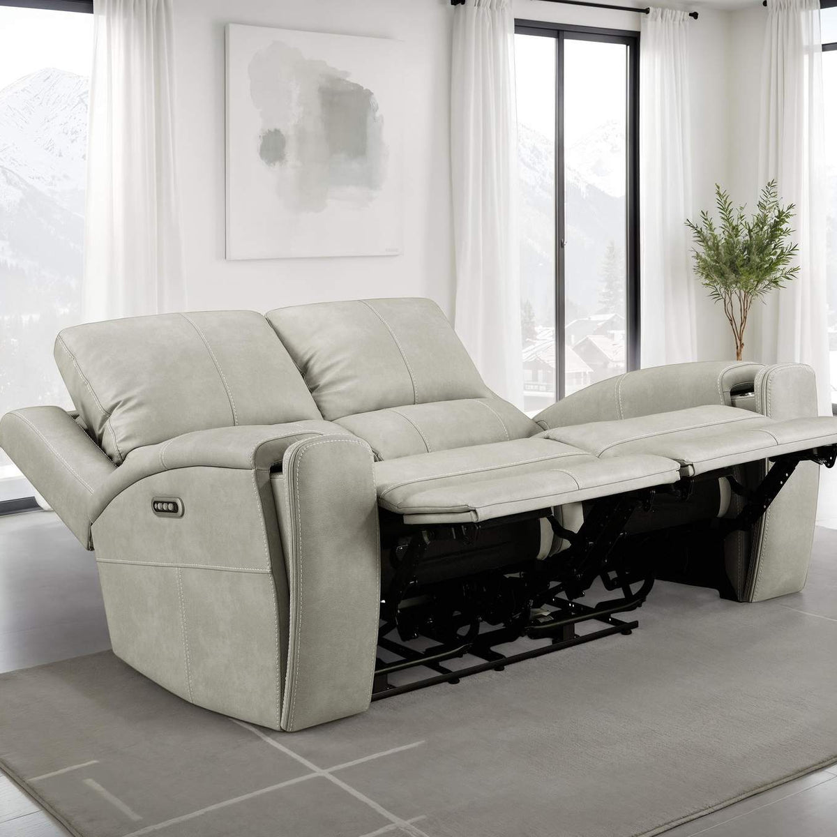 603435PPP Brickston Triple Power Reclining Loveseat Grey
