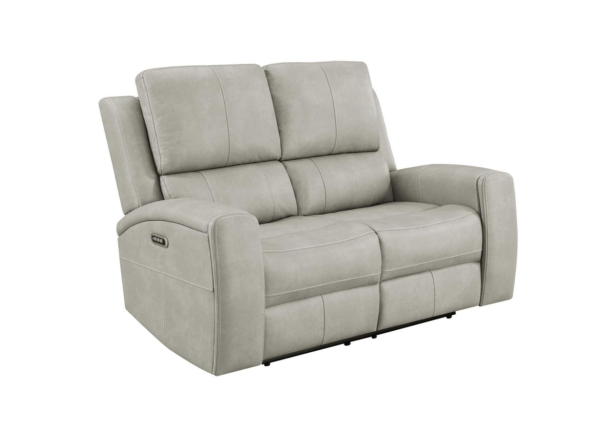 603435PPP Brickston Triple Power Reclining Loveseat Grey