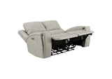 603435PPP Brickston Triple Power Reclining Loveseat Grey