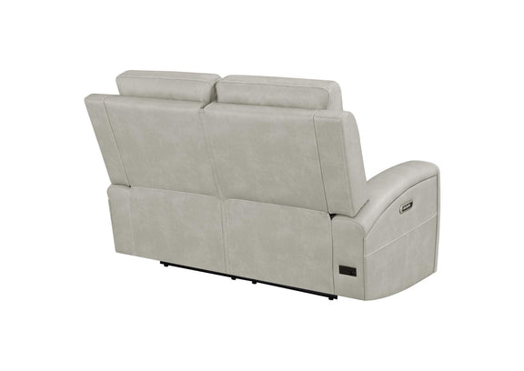 603435PPP Brickston Triple Power Reclining Loveseat Grey