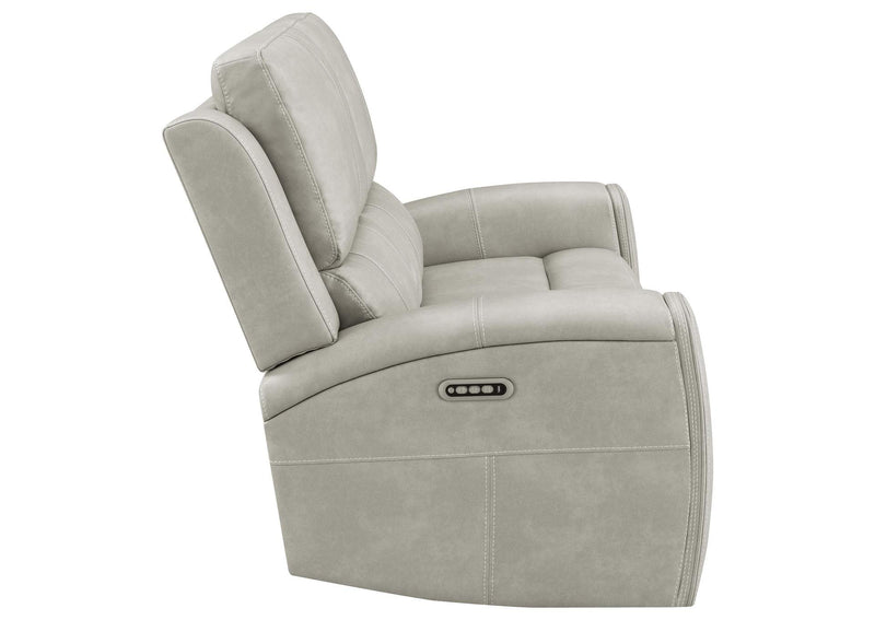 603435PPP Brickston Triple Power Reclining Loveseat Grey