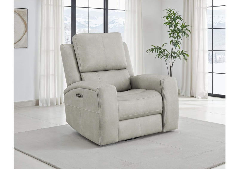 603436PPP Brickston Triple Power Swivel Glider Recliner Grey