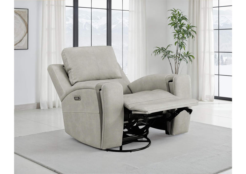 603436PPP Brickston Triple Power Swivel Glider Recliner Grey