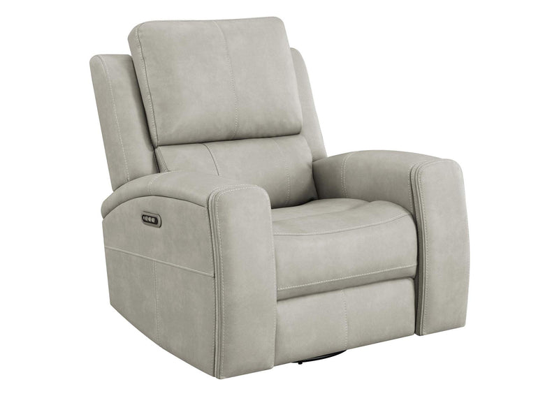603436PPP Brickston Triple Power Swivel Glider Recliner Grey