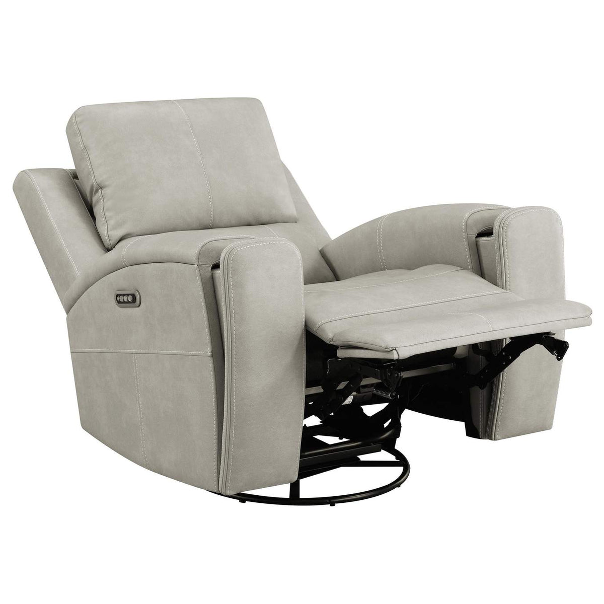 603436PPP Brickston Triple Power Swivel Glider Recliner Grey