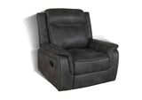 603504-S3 Lawrence 3-piece Upholstered Reclining Sofa Set Charcoal