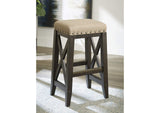7YC968U Yosemite Solid Wood Upholstered Bar Stool In Cafe