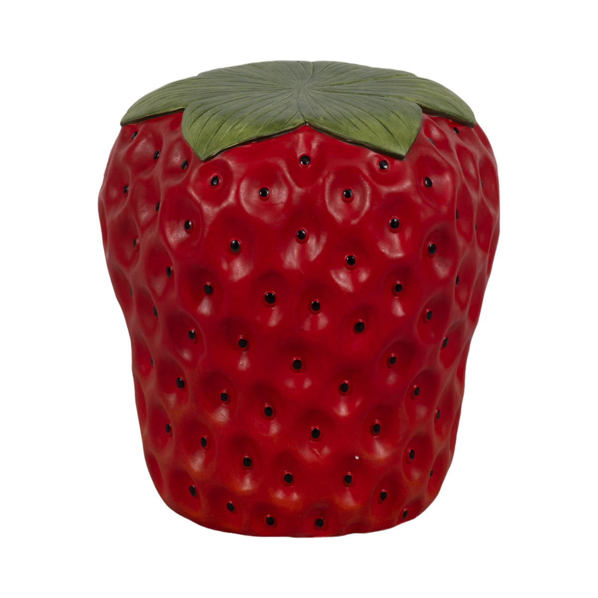 Strawberry Garden Stool - Red