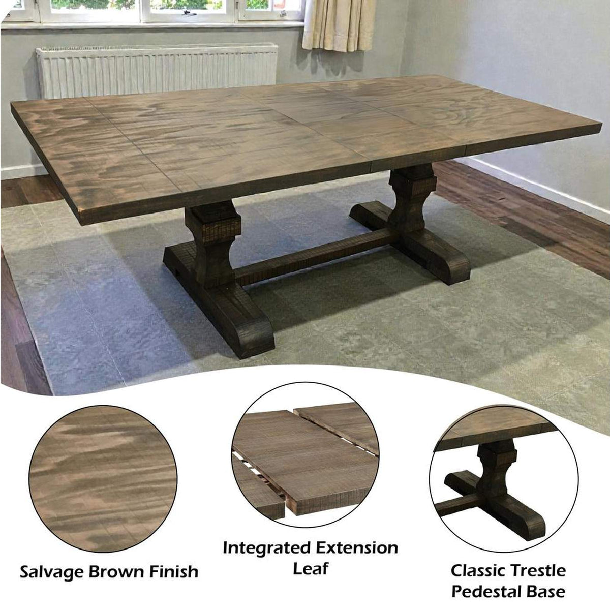 60737 Landon Dining Table with Leaf