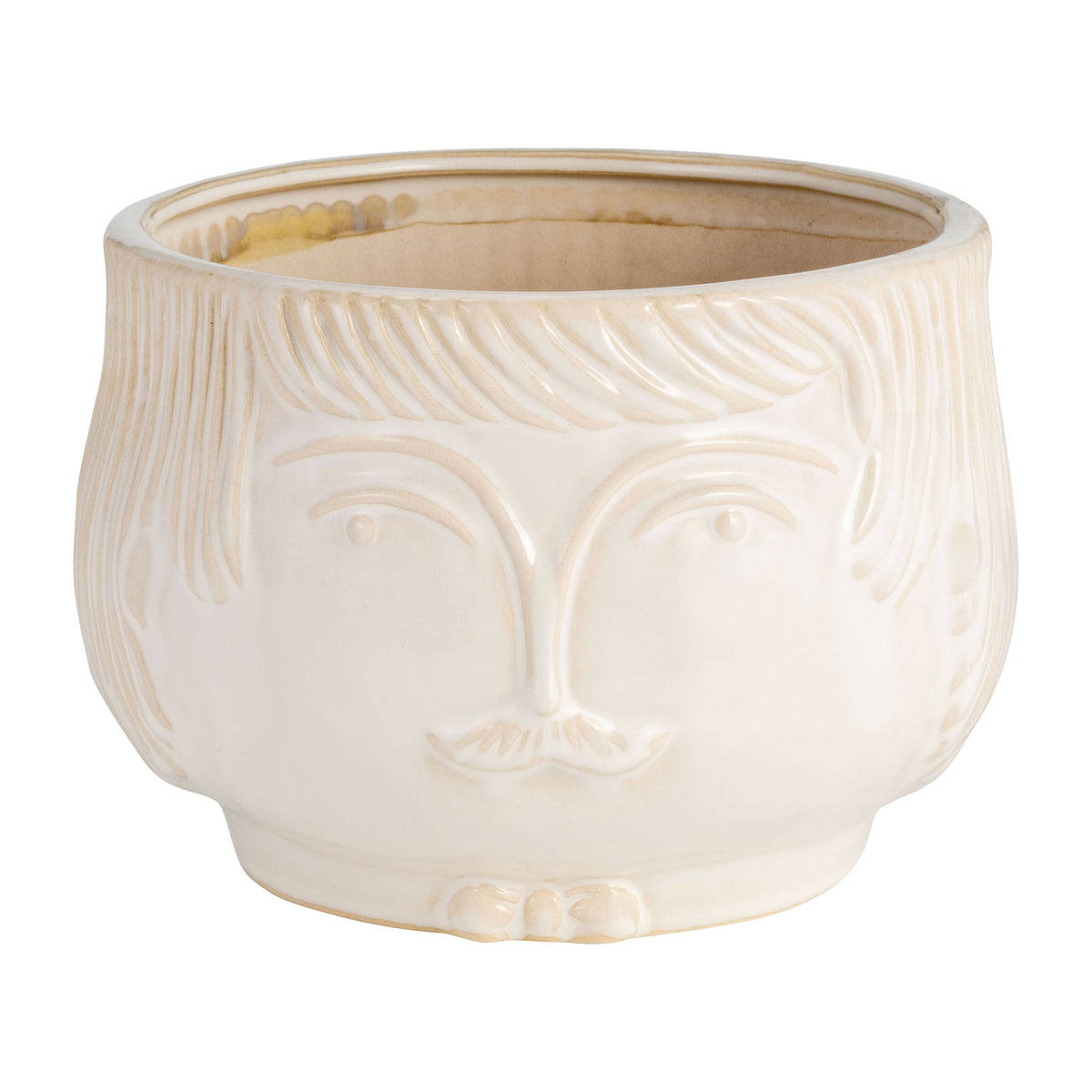 Grandpa Planter 7" - White