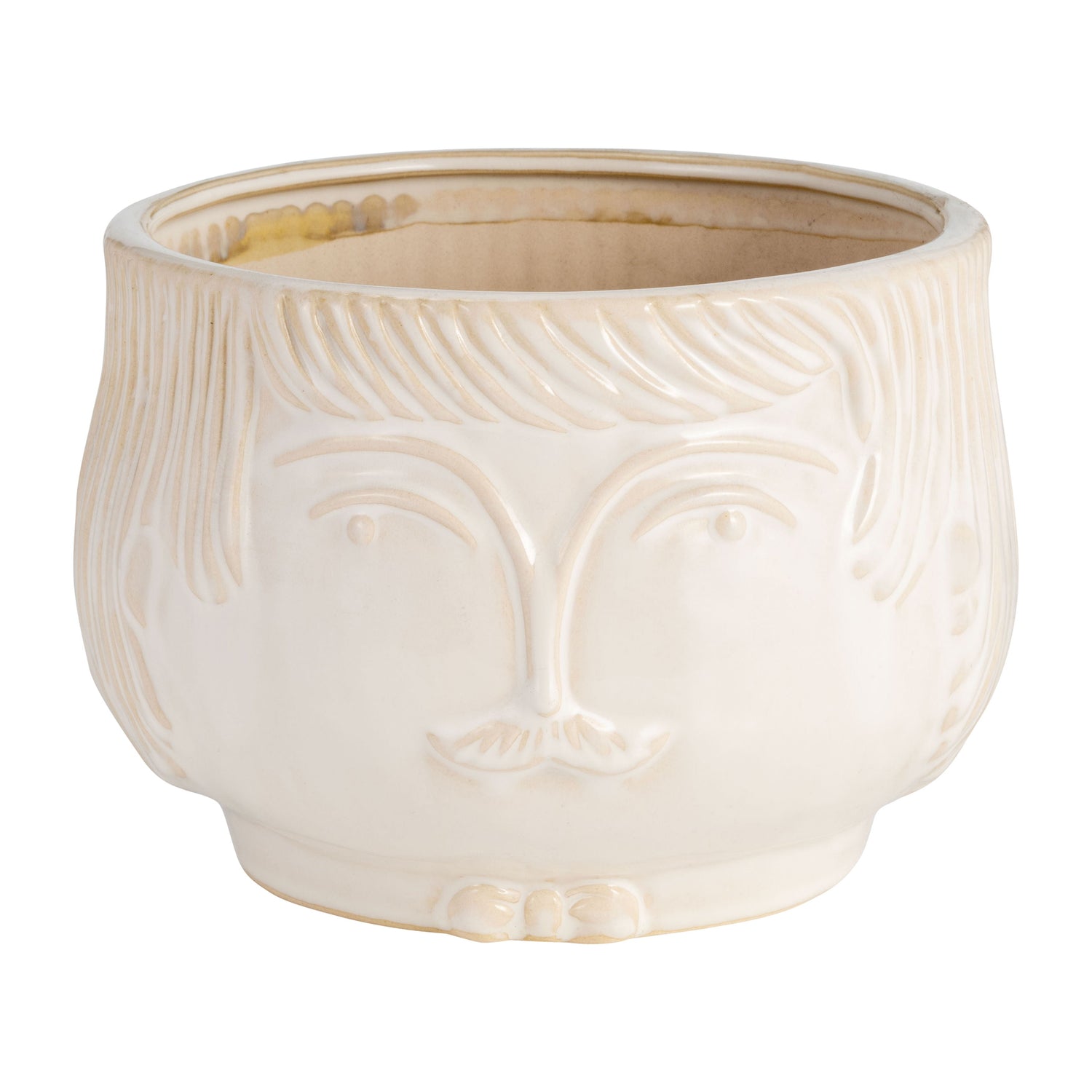 Grandpa Planter 7" - White