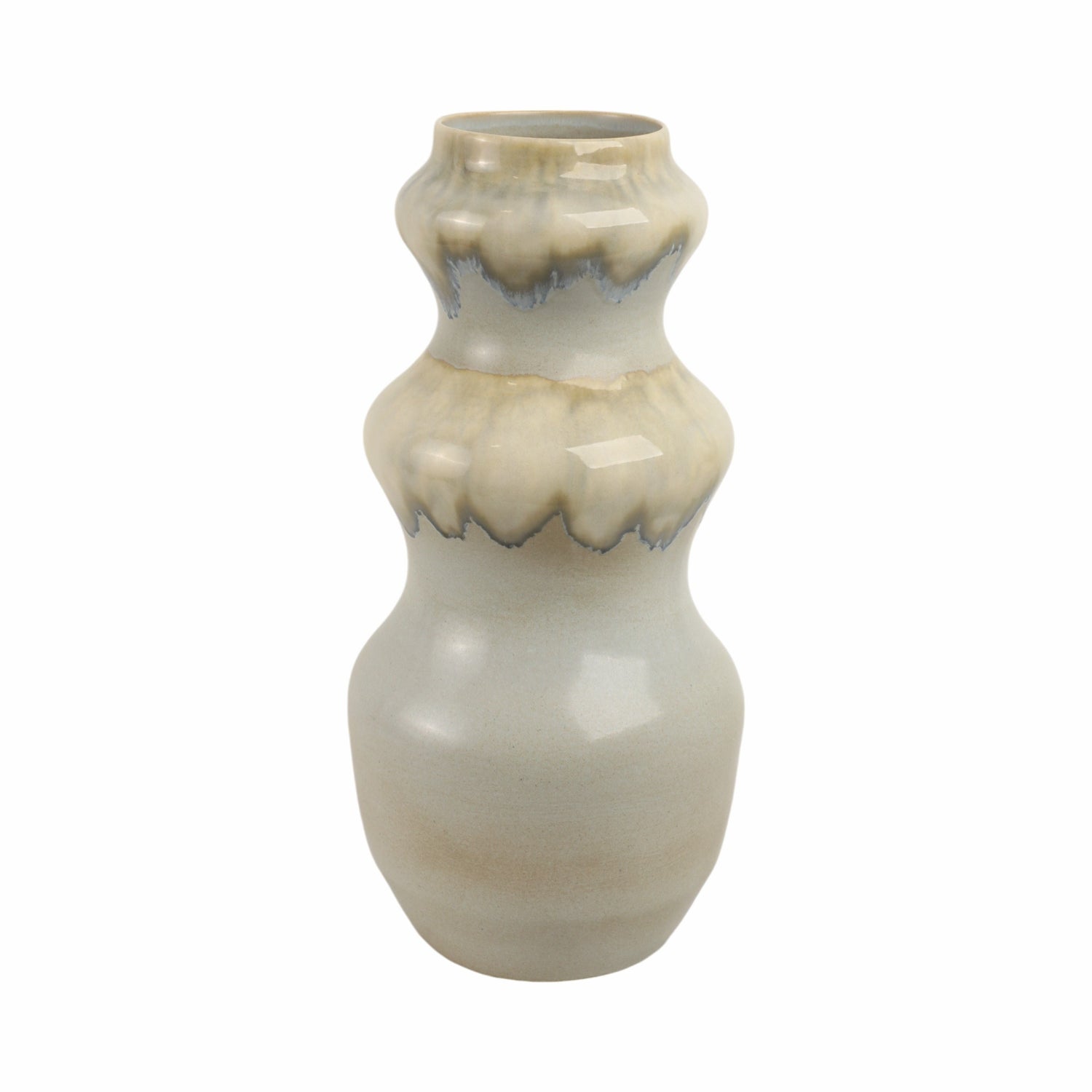 Monsaraz Large Portugal Vase - Gray / Light Brown