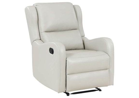 609373 Kelsey Upholstered English Arm Recliner Chair Ivory