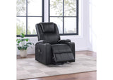 609475P Armstrong Upholstered Power Lift Massage Recliner Espresso