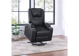 609475P Armstrong Upholstered Power Lift Massage Recliner Espresso