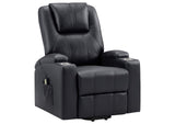 609475P Armstrong Upholstered Power Lift Massage Recliner Espresso