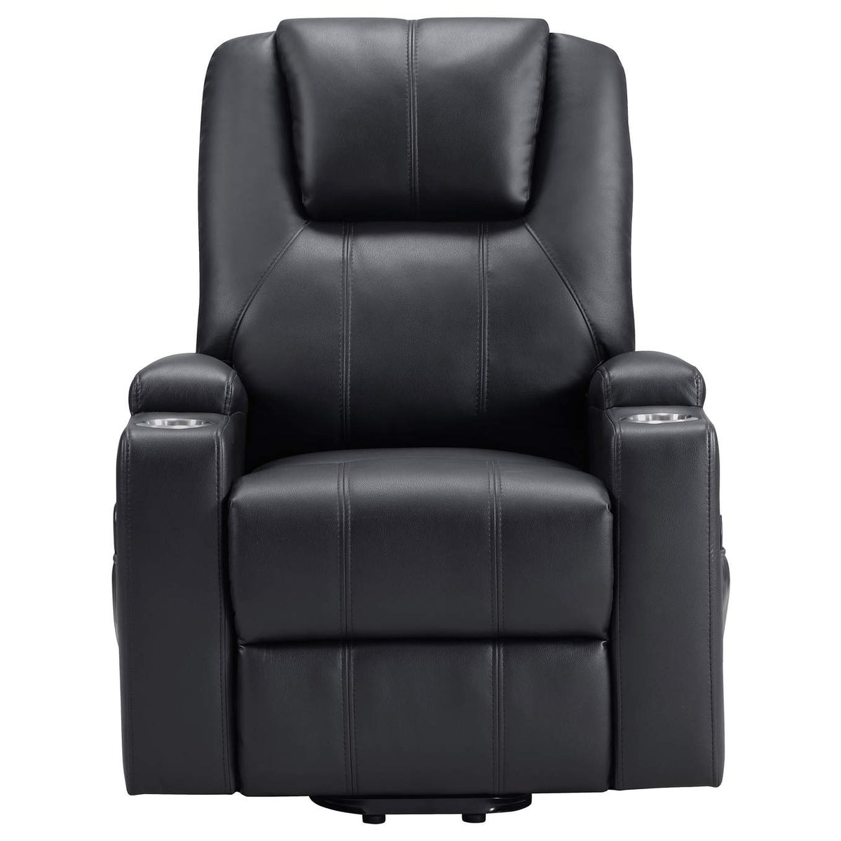 609475P Armstrong Upholstered Power Lift Massage Recliner Espresso