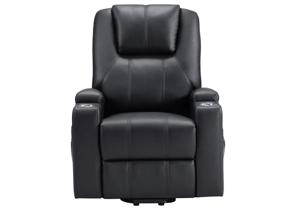 609475P Armstrong Upholstered Power Lift Massage Recliner Espresso