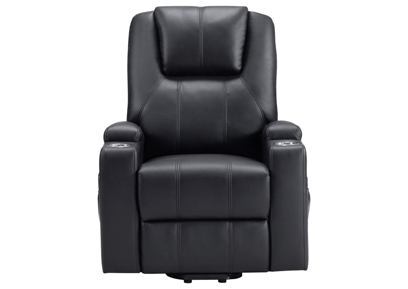 609475P Armstrong Upholstered Power Lift Massage Recliner Espresso