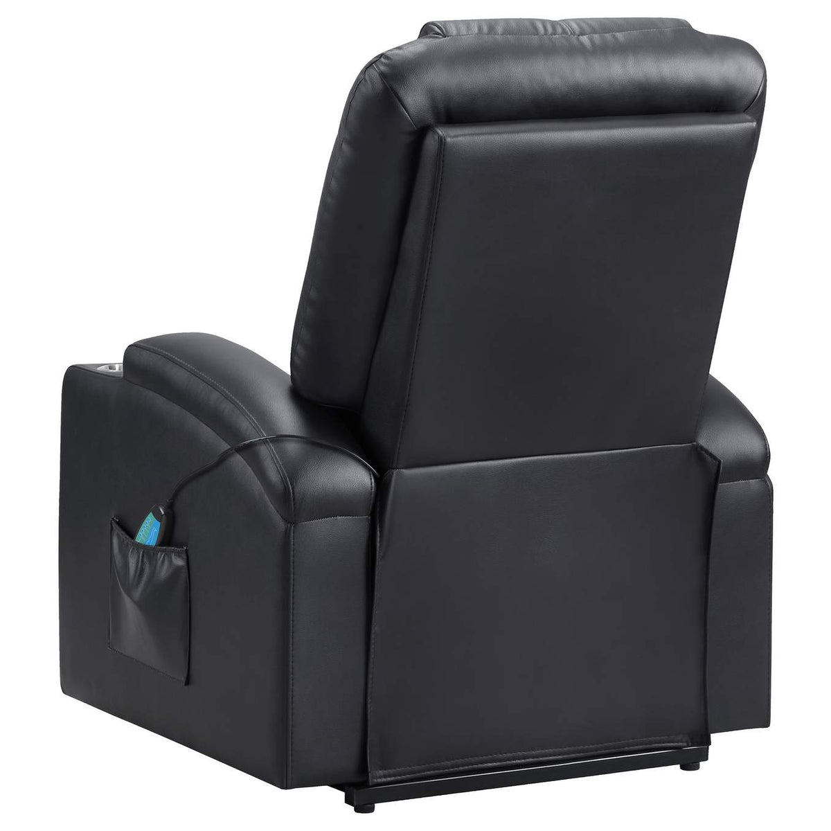 609475P Armstrong Upholstered Power Lift Massage Recliner Espresso