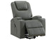 609478P Armstrong Upholstered Power Lift Massage Recliner Grey