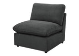609530AC Collins Modular Armless Chair Dark Grey