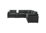 609530P-SETA Collins 7-piece Modular Power Reclining Sectional Dark Grey