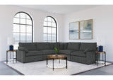 609530P Collins 5-piece Modular Power Reclining Sectional Dark Grey