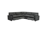 609530P Collins 5-piece Modular Power Reclining Sectional Dark Grey