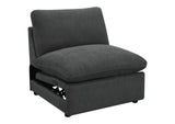 609530P Collins 5-piece Modular Power Reclining Sectional Dark Grey