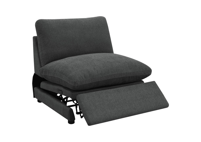 609530P Collins 5-piece Modular Power Reclining Sectional Dark Grey
