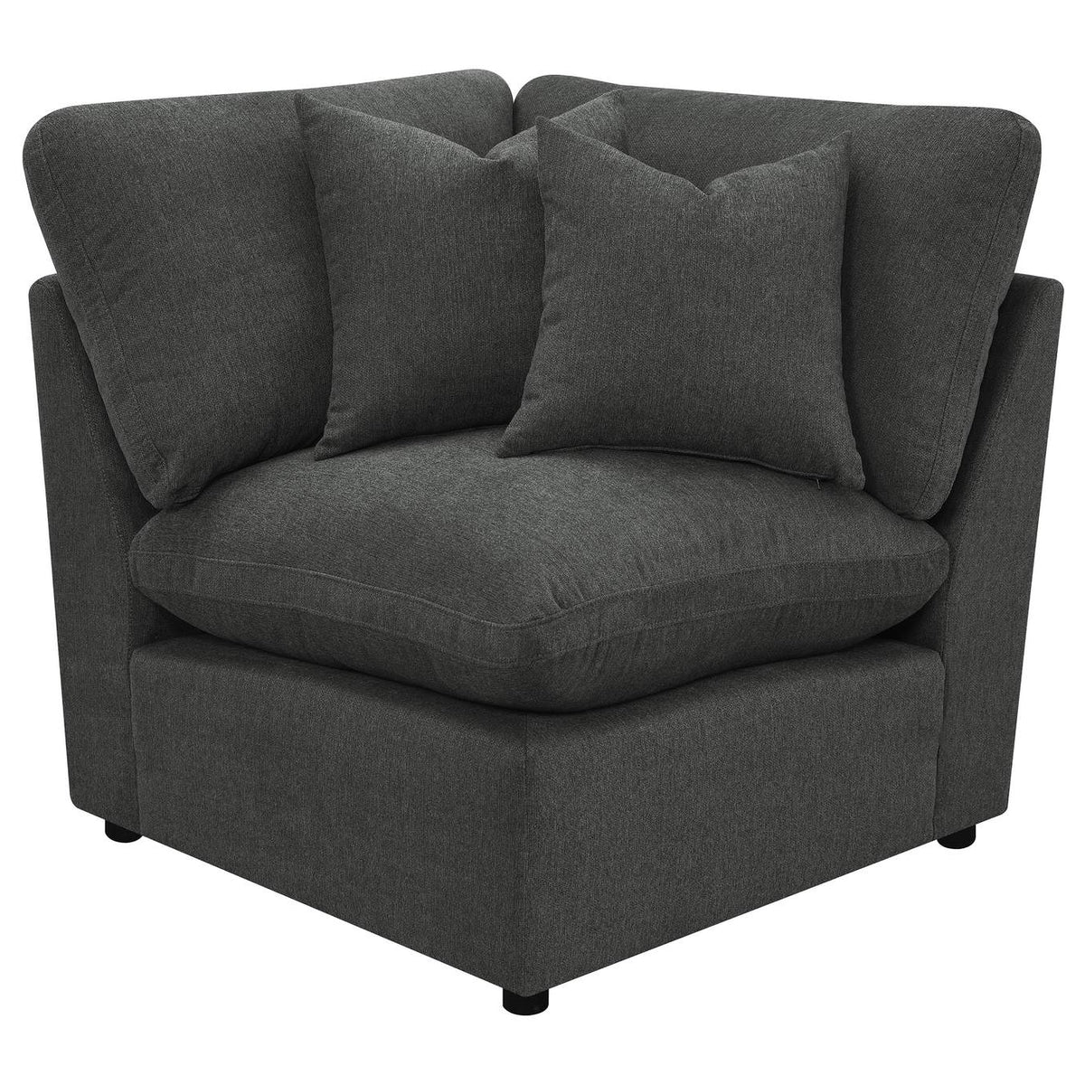 609530P Collins 5-piece Modular Power Reclining Sectional Dark Grey