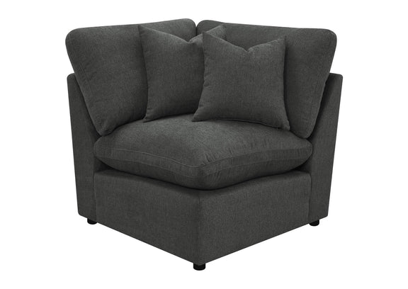 609530P Collins 5-piece Modular Power Reclining Sectional Dark Grey