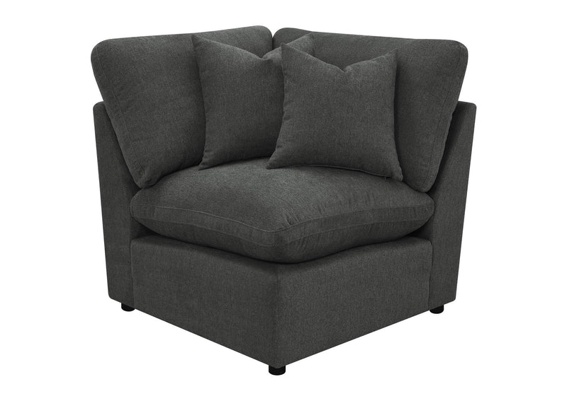 609530P Collins 5-piece Modular Power Reclining Sectional Dark Grey