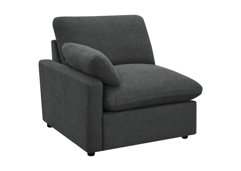 609530P Collins 5-piece Modular Power Reclining Sectional Dark Grey