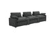 609531PT Collins 5-Piece Power Reclining Home Theater Seating Dark Grey