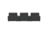 609531PT Collins 5-Piece Power Reclining Home Theater Seating Dark Grey