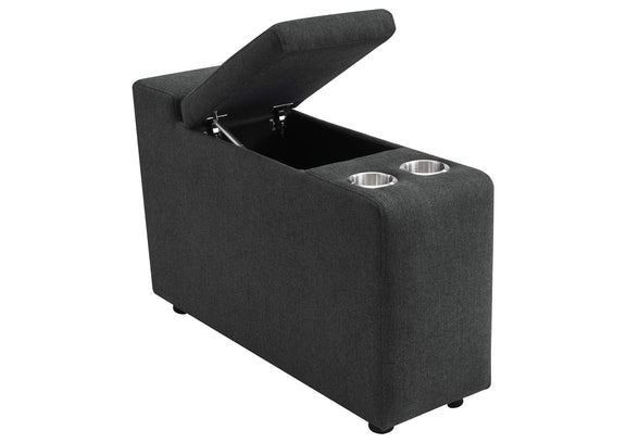 609531PT Collins 5-Piece Power Reclining Home Theater Seating Dark Grey