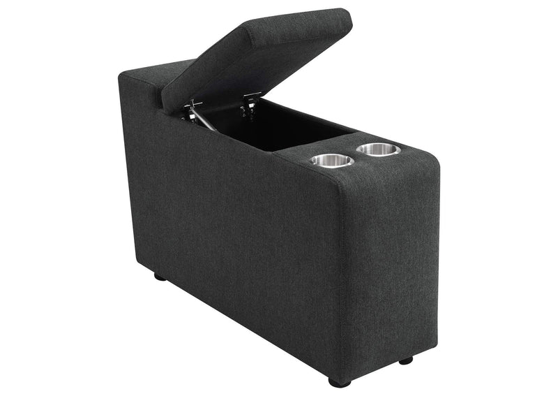 609531PT Collins 5-Piece Power Reclining Home Theater Seating Dark Grey