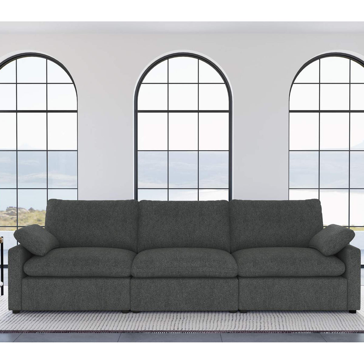 609531P Collins Modular Power Sofa Dark Grey