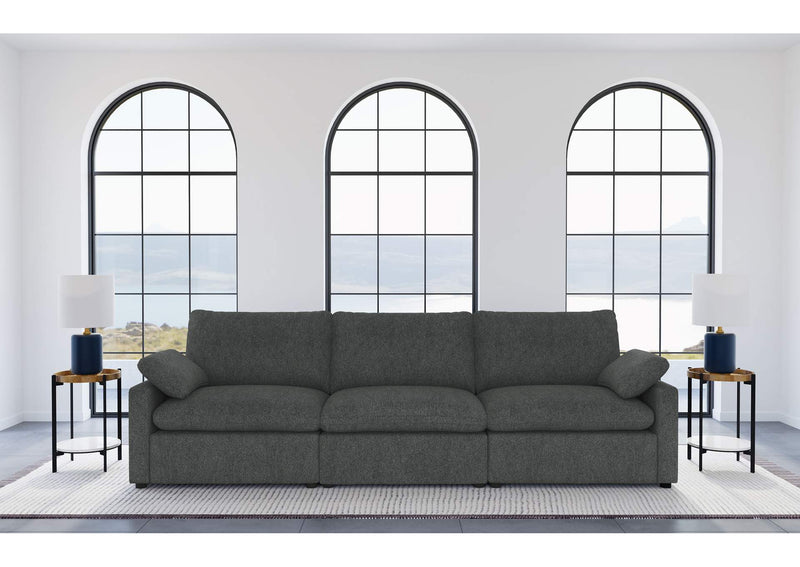 609531P Collins Modular Power Sofa Dark Grey