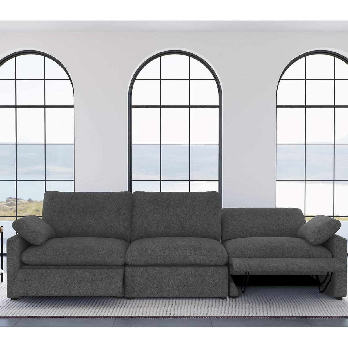 609531P Collins Modular Power Sofa Dark Grey