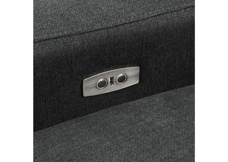 609531P Collins Modular Power Sofa Dark Grey