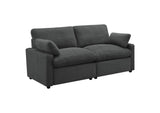609532P Collins Modular Power Loveseat Dark Grey