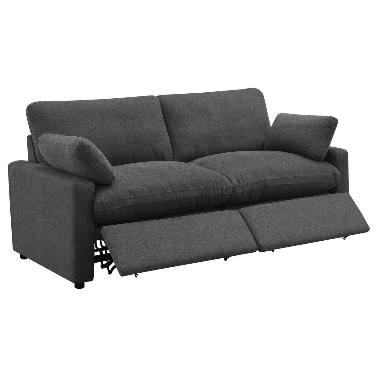 609532P Collins Modular Power Loveseat Dark Grey